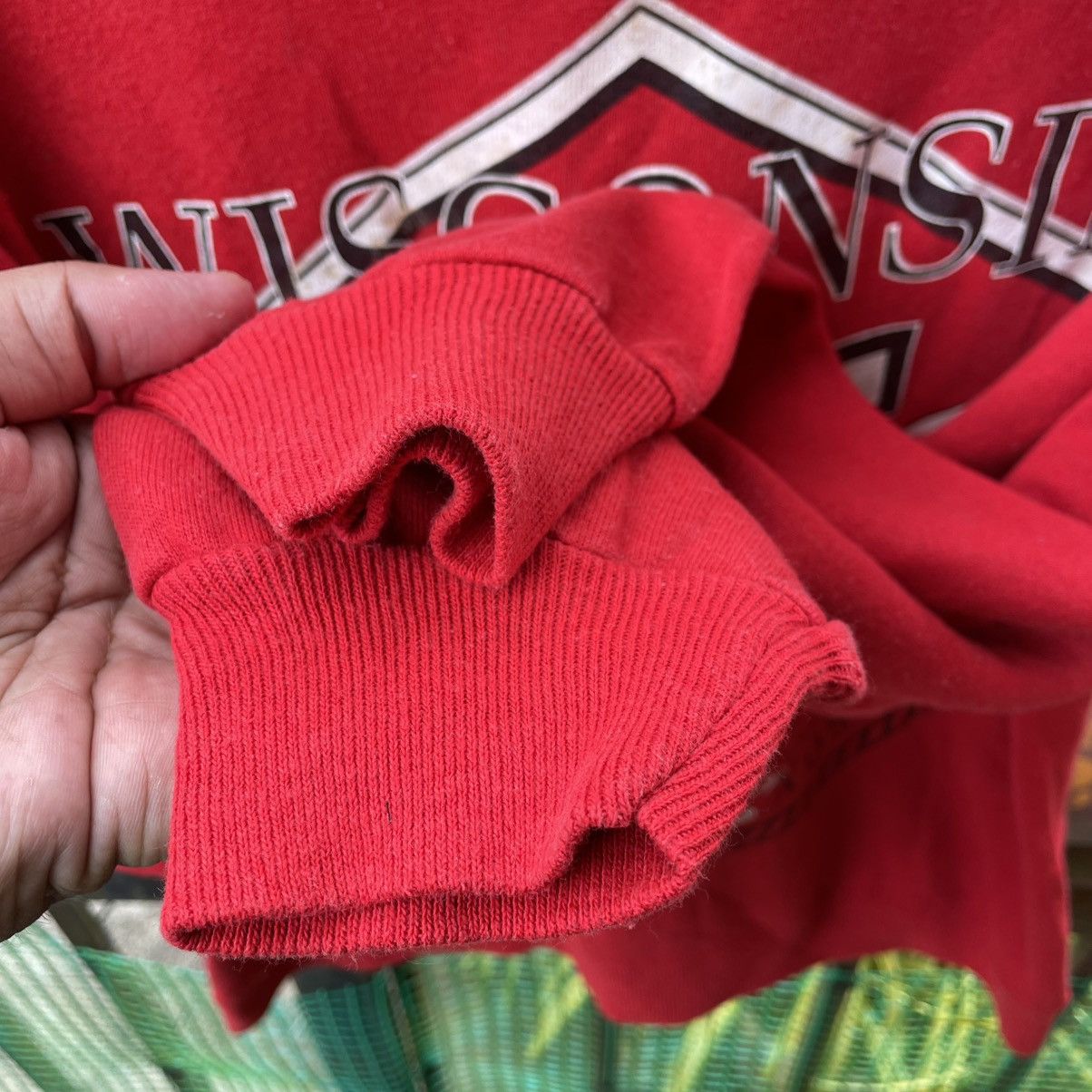 Hanes × Vintage 🔥Vintage Wisconsin Big Logo Sweatshirts Size US S / EU 44-46 / 1 - 9 Thumbnail