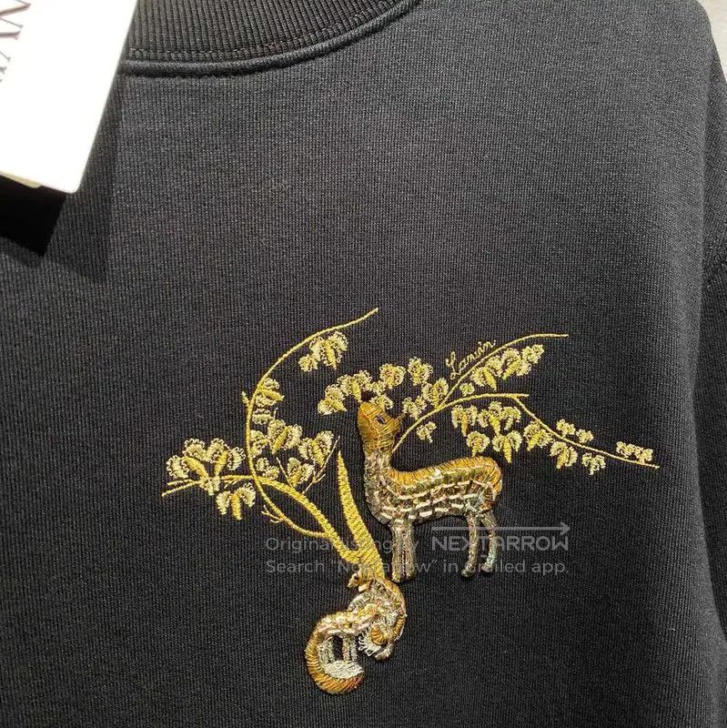 Lanvin Lanvin Black Cotton Long Sleeve Sweatshirt . Size US M / EU 48-50 / 2 - 2 Thumbnail