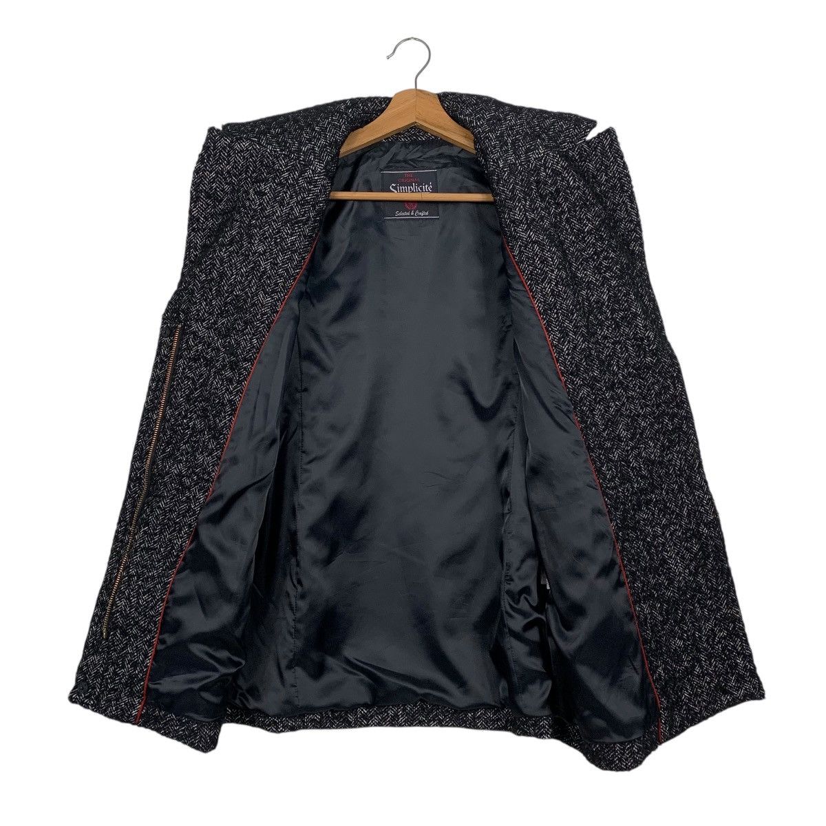 Japanese Brand Japanese Brand Simplicite Herringbone Wool Jacket Size M / US 6-8 / IT 42-44 - 11 Thumbnail