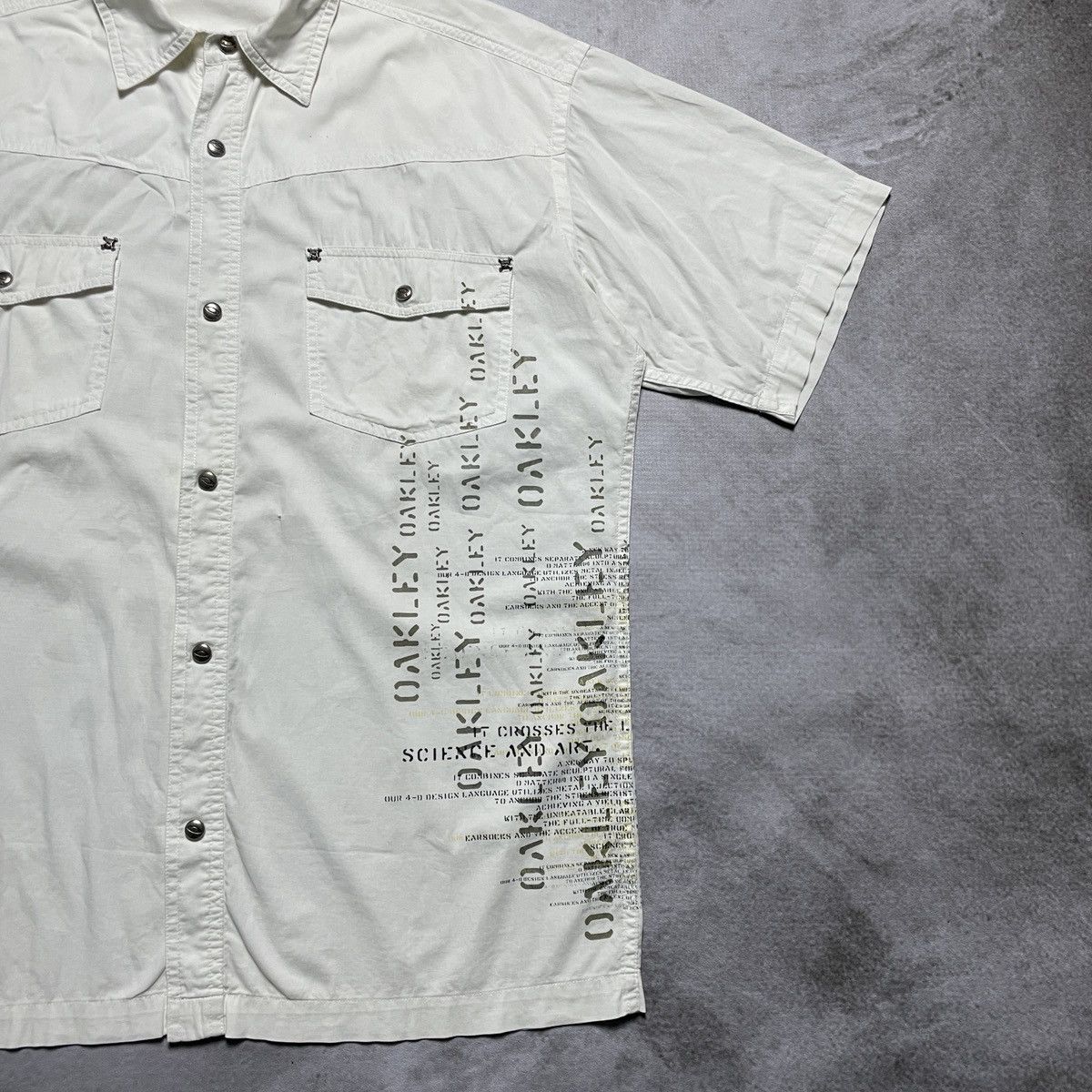 Oakley × Vintage Vintage Oakley Poem Utility Shirt Size US XL / EU 56 / 4 - 2 Thumbnail