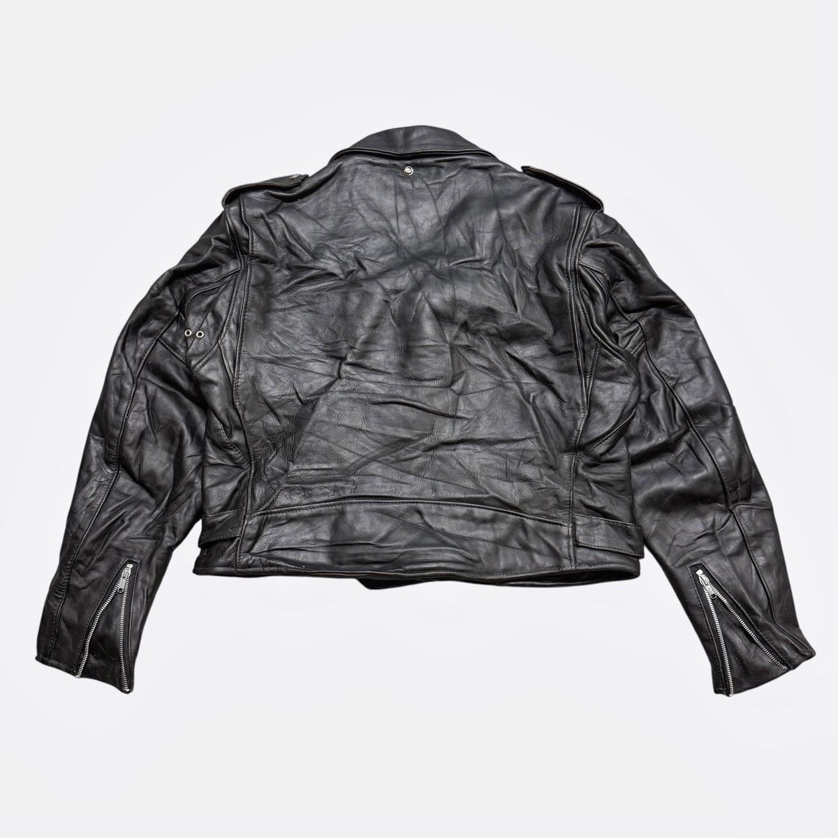 Schott Vintage Schott Perfecto Double Colar Leather Jacket Size US M / EU 48-50 / 2 - 19 Thumbnail