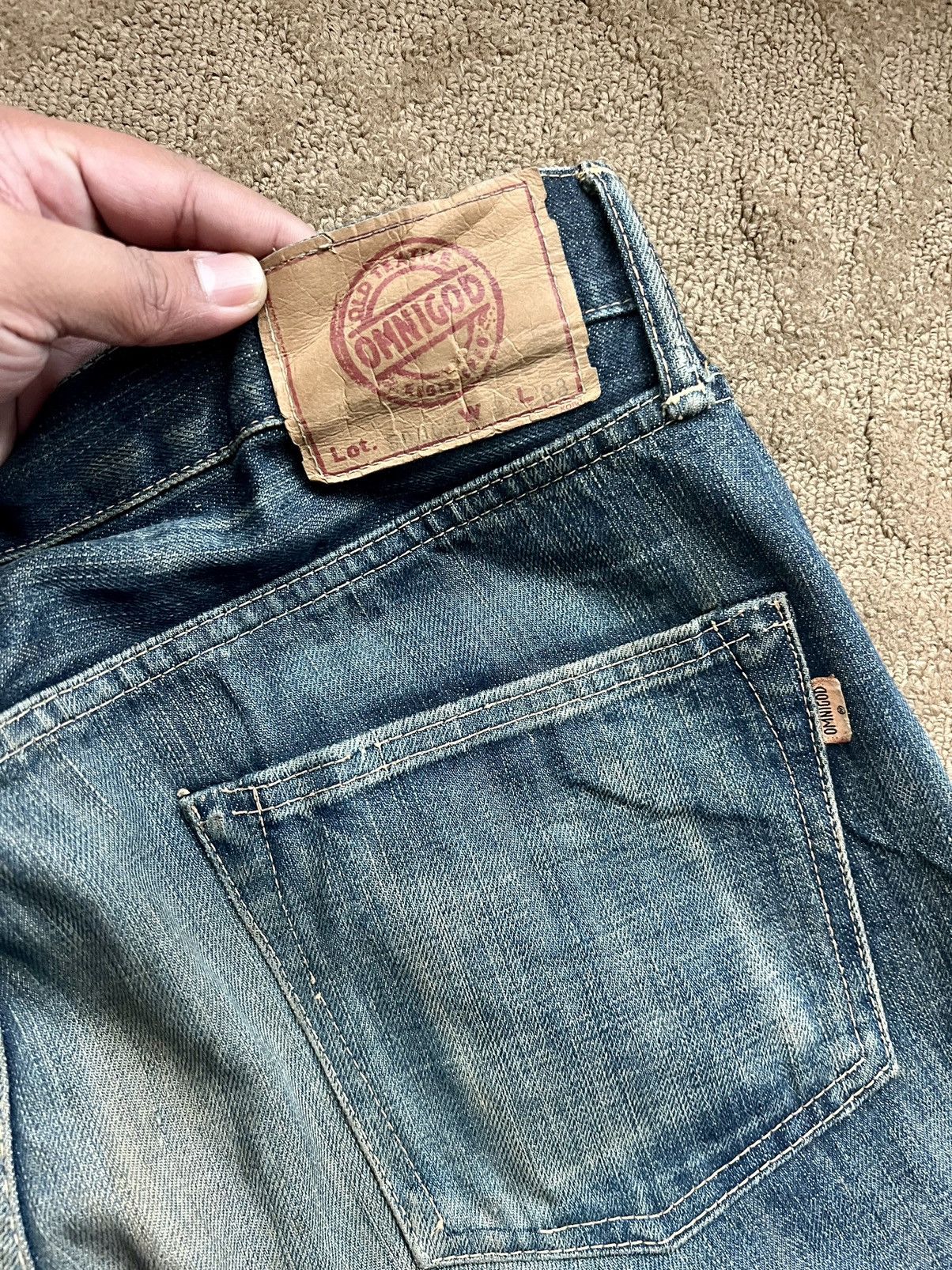 Japanese Brand × OMNIGOD × Vintage Omnigod Selvedge Smoke Flared Jeans Size US 36 / EU 52 - 14 Thumbnail