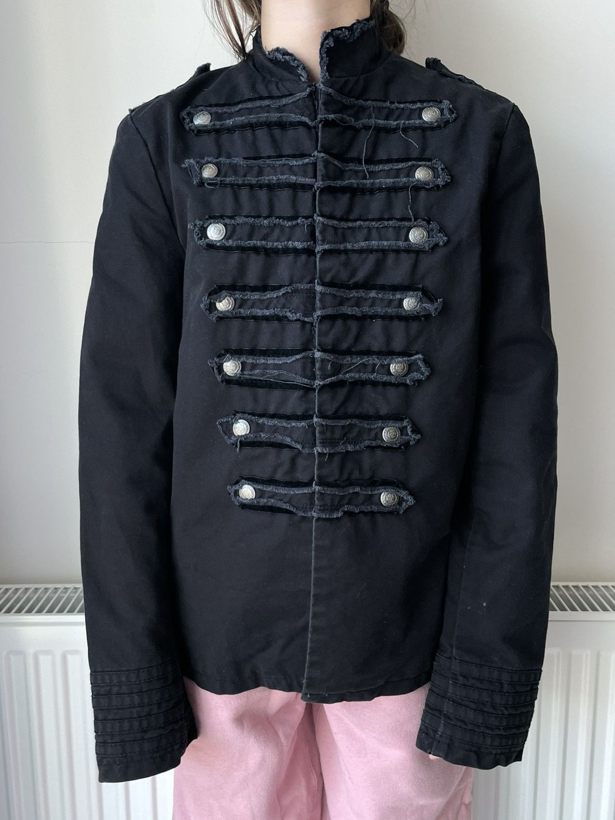 Japanese Brand Avant Garde 00’s Napoleon Blazer Jacket Y2K Dark Blue RARE Size M / US 6-8 / IT 42-44 - 2 Thumbnail