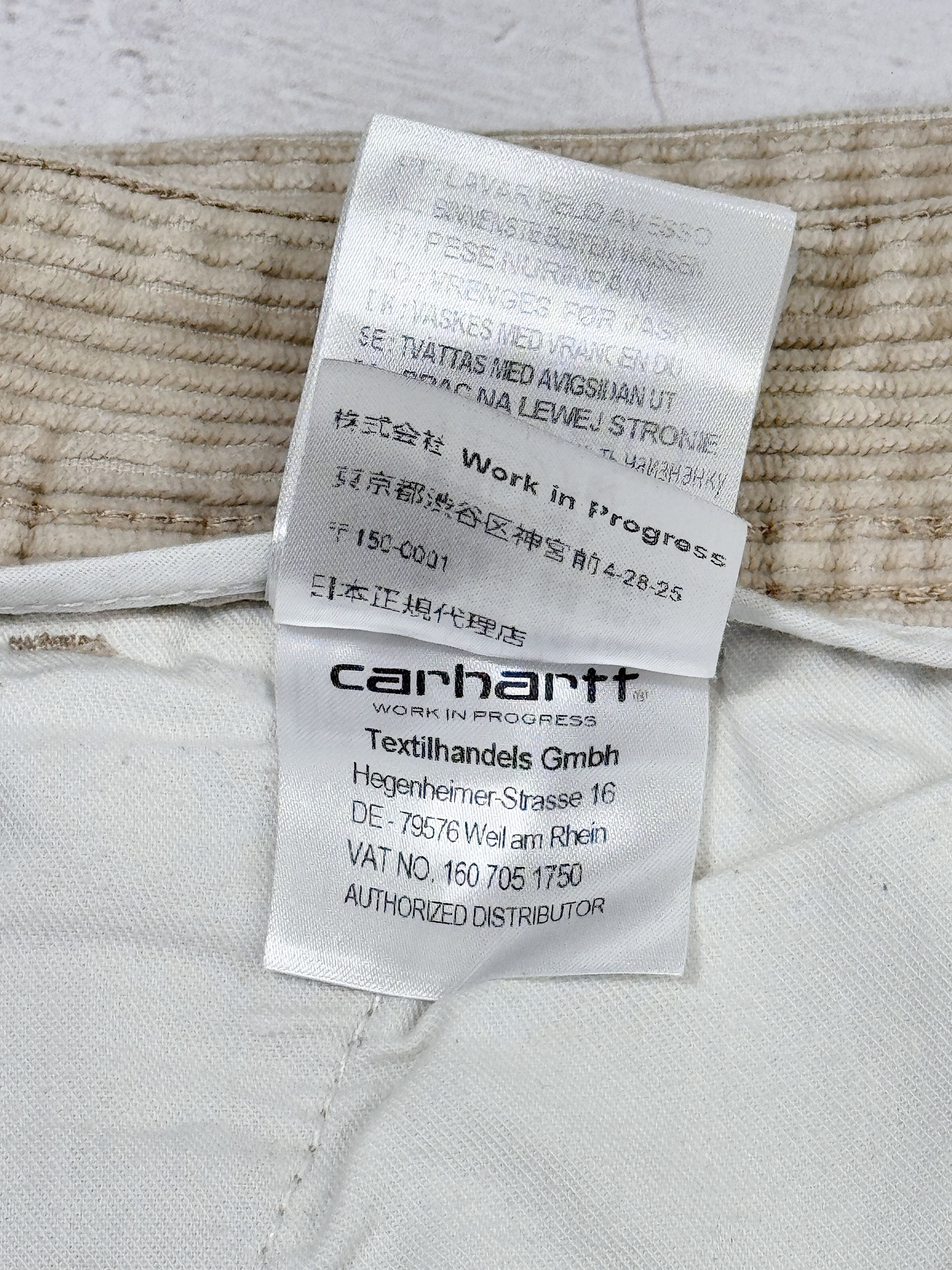 Carhartt × Carhartt Wip Carhartt Wip Corduroy Pants Menson Trousers Size US 31 - 24 Thumbnail