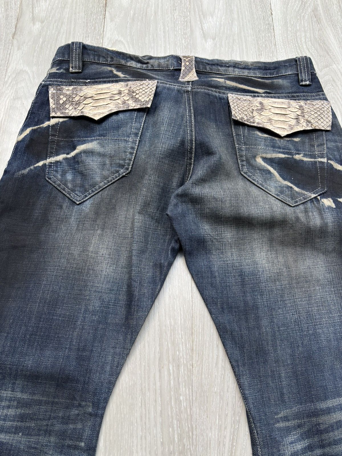 14th Addiction NEW GENTLEMEN J-cut lace up jeans Size US 32 / EU 48 - 7 Thumbnail
