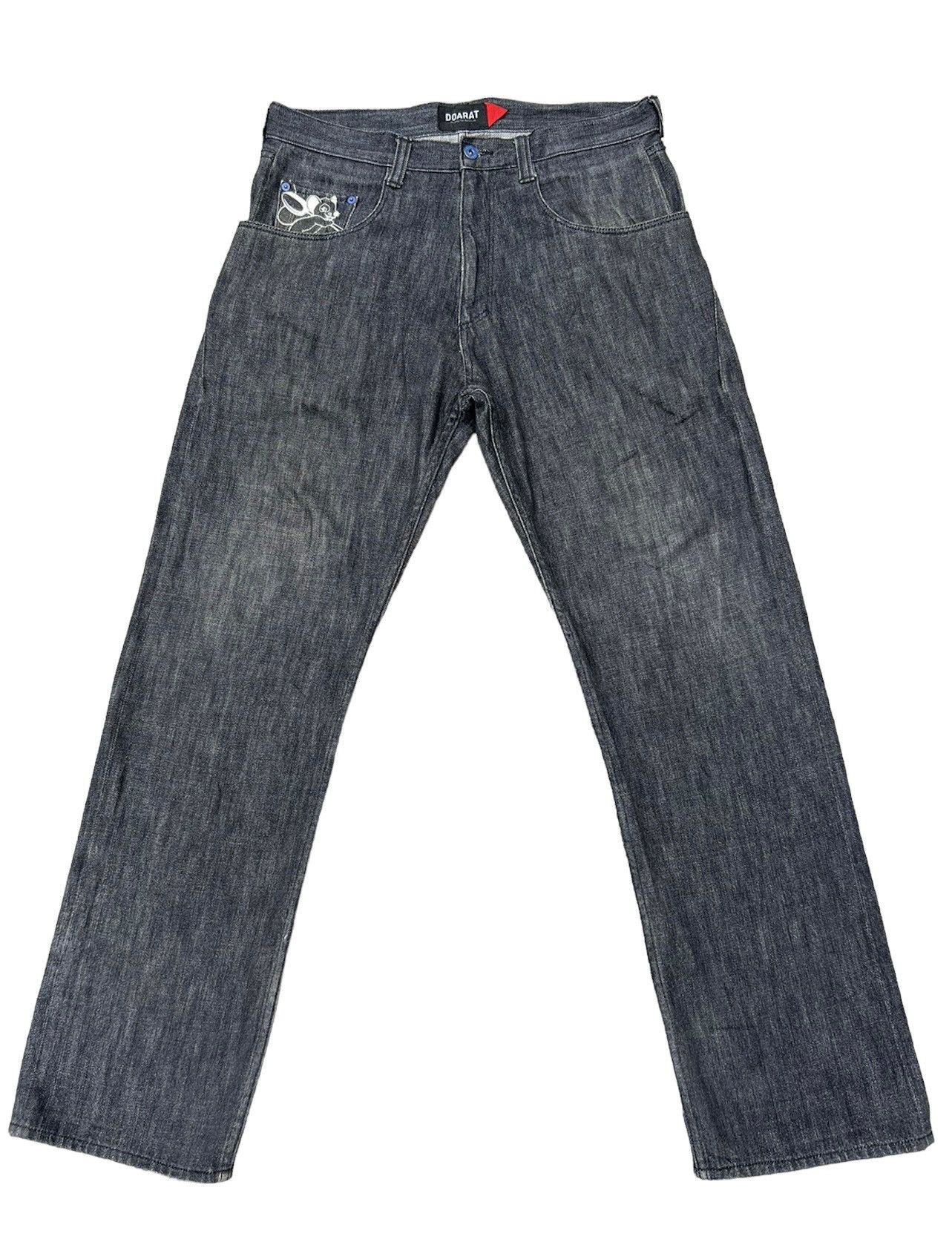 Swagger VTG DOARAT Japan Black Denim Citizen Of RatRat City Jeans Size US 34 / EU 50 - 2 Thumbnail