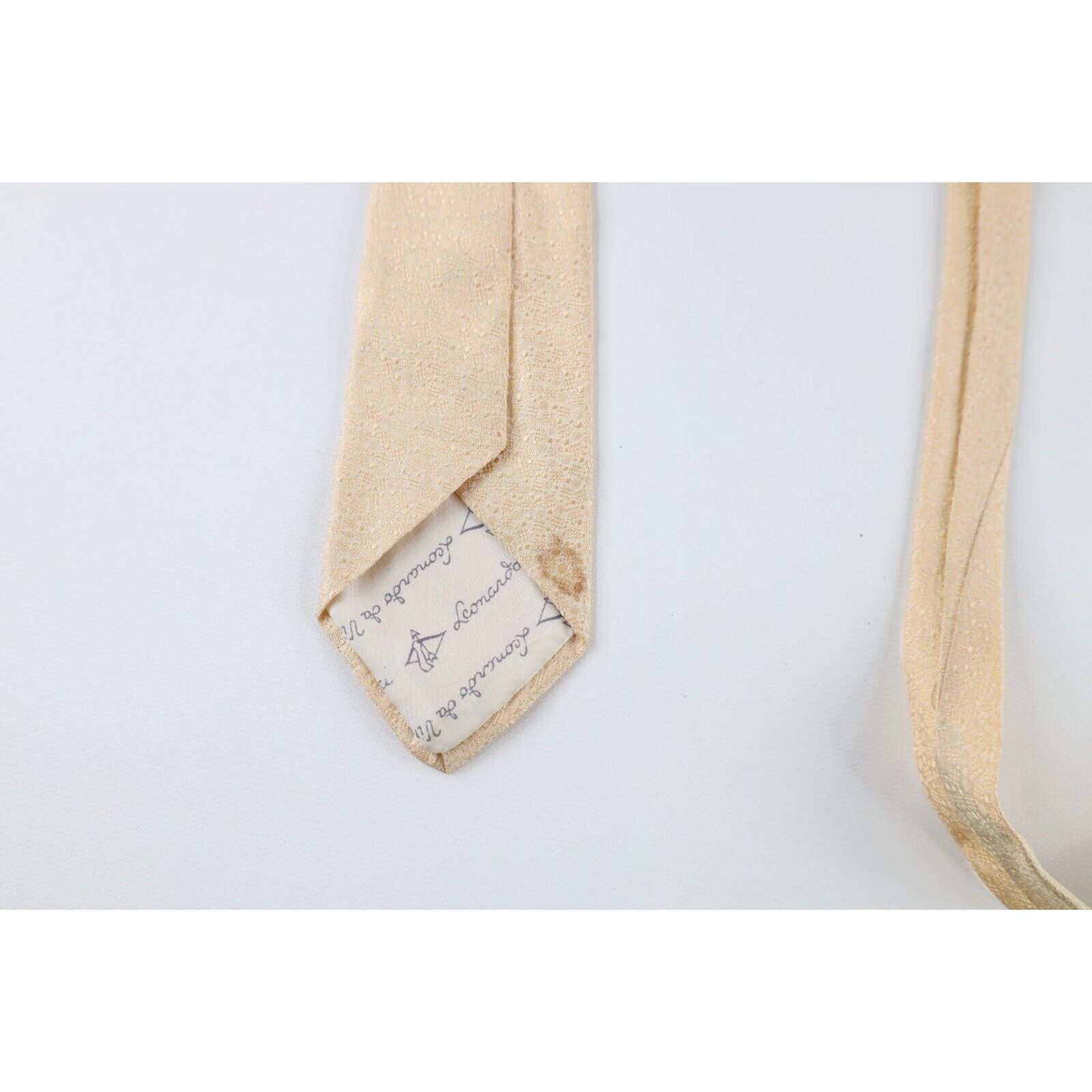 Vintage Vintage 50s 60s Rockabilly Silk Brocade Geometric Neck Tie Size ONE SIZE - 6 Thumbnail