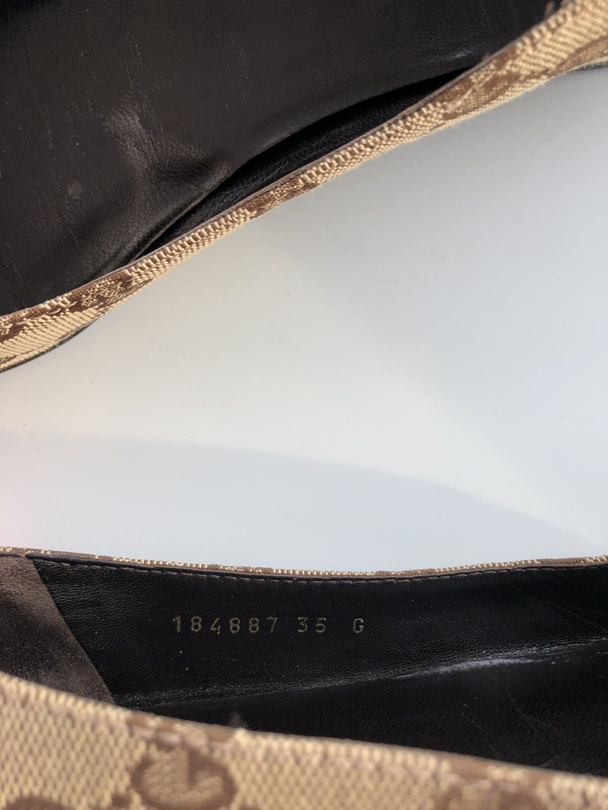Gucci × Vintage Vintage Gucci monogram ballet flat Size US 5 / IT 35 - 15 Thumbnail
