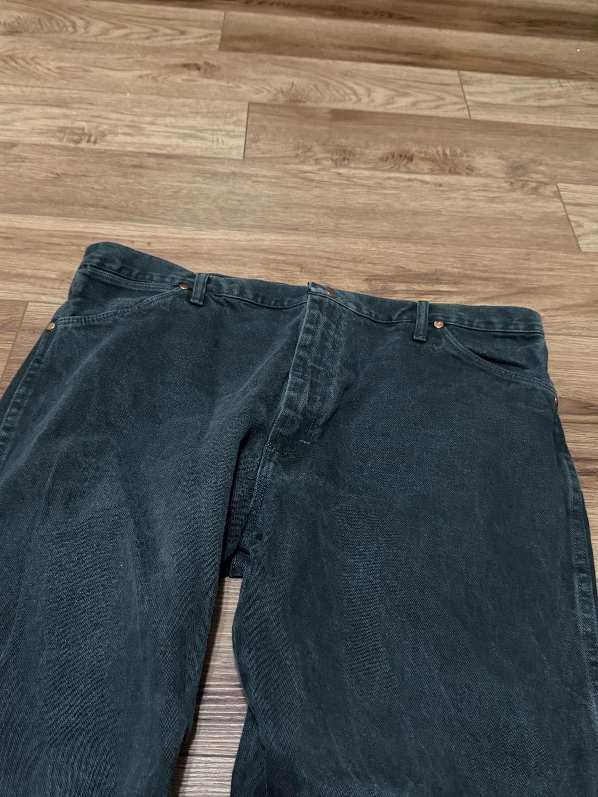Wrangler Vintage Wrangler Western Cowboy Green Jeans 40x30 90s Size US 40 / EU 56 - 4 Thumbnail
