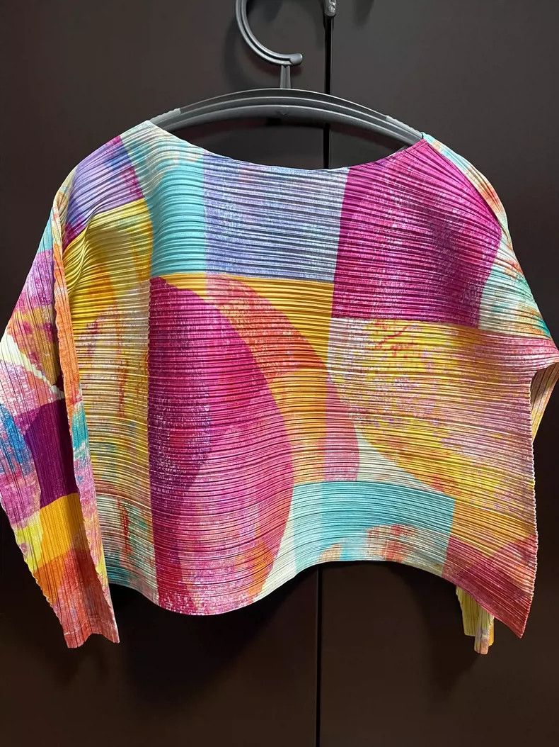 Issey Miyake Issey Miyake Oil painting jacket Size L / US 10 / IT 46 - 3 Thumbnail