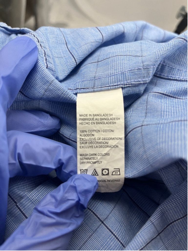 Izod IZOD Classic Fit Blue Grid Button-Down Shirt XL Size US XL / EU 56 / 4 - 6 Thumbnail