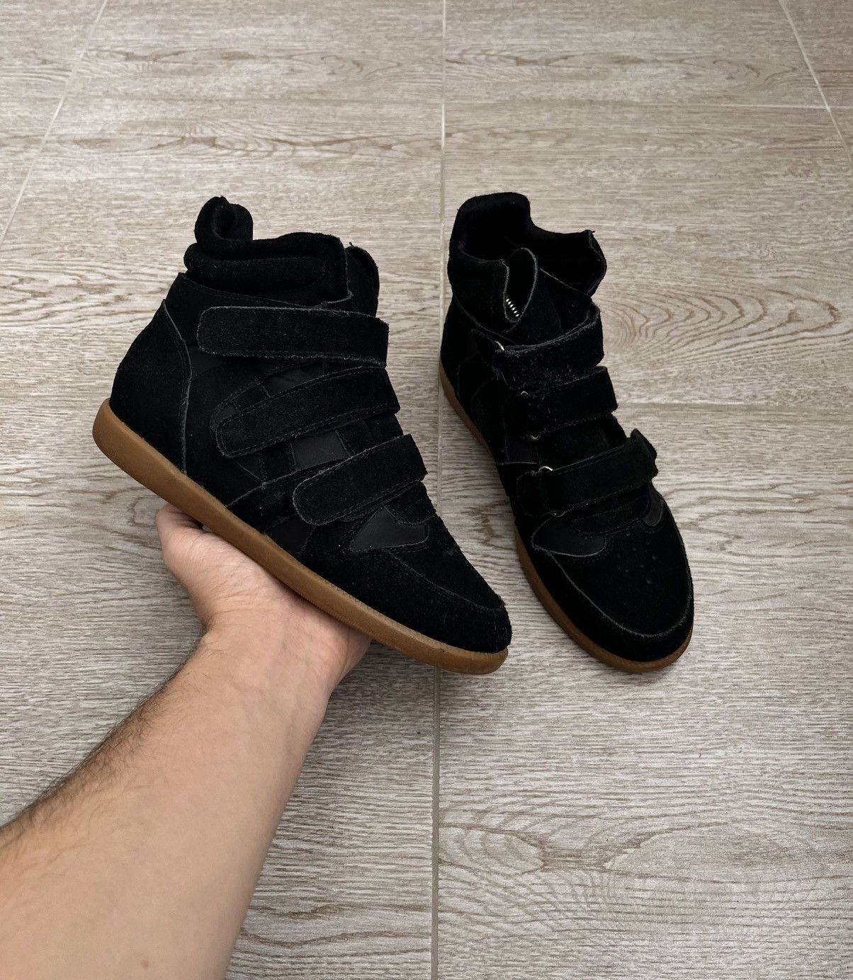 Isabel Marant Isabel Marant Style Black Bekett Wedge Sneakers Size US 7 / IT 37 - 7 Thumbnail