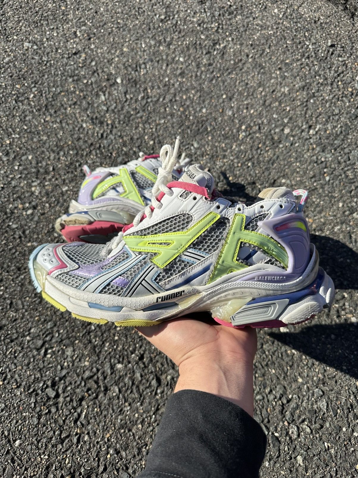Balenciaga Balenciaga Runner White/Pink Size US 10 / EU 43 - 8 Thumbnail