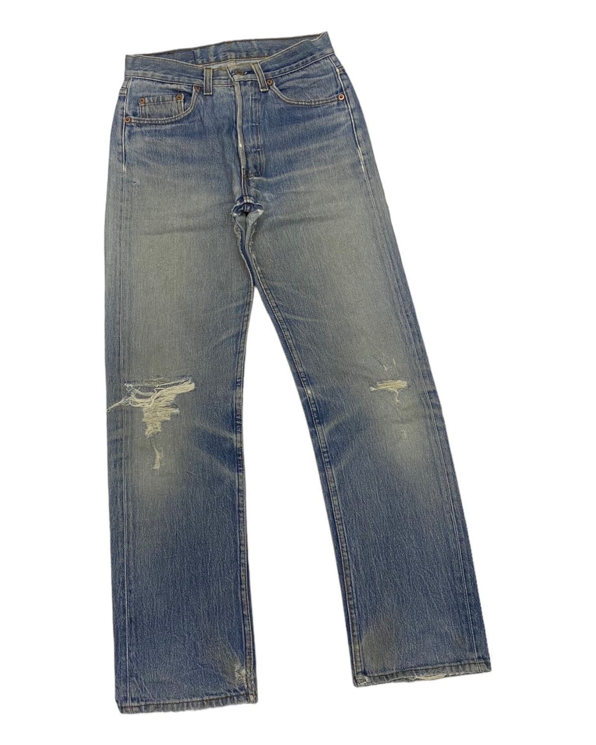 Levi's × Vintage LEVIS 501 VINTAGE DISTRESSED DENIM JEANS MADE IN USA Size US 28 / EU 44 - 5 Thumbnail