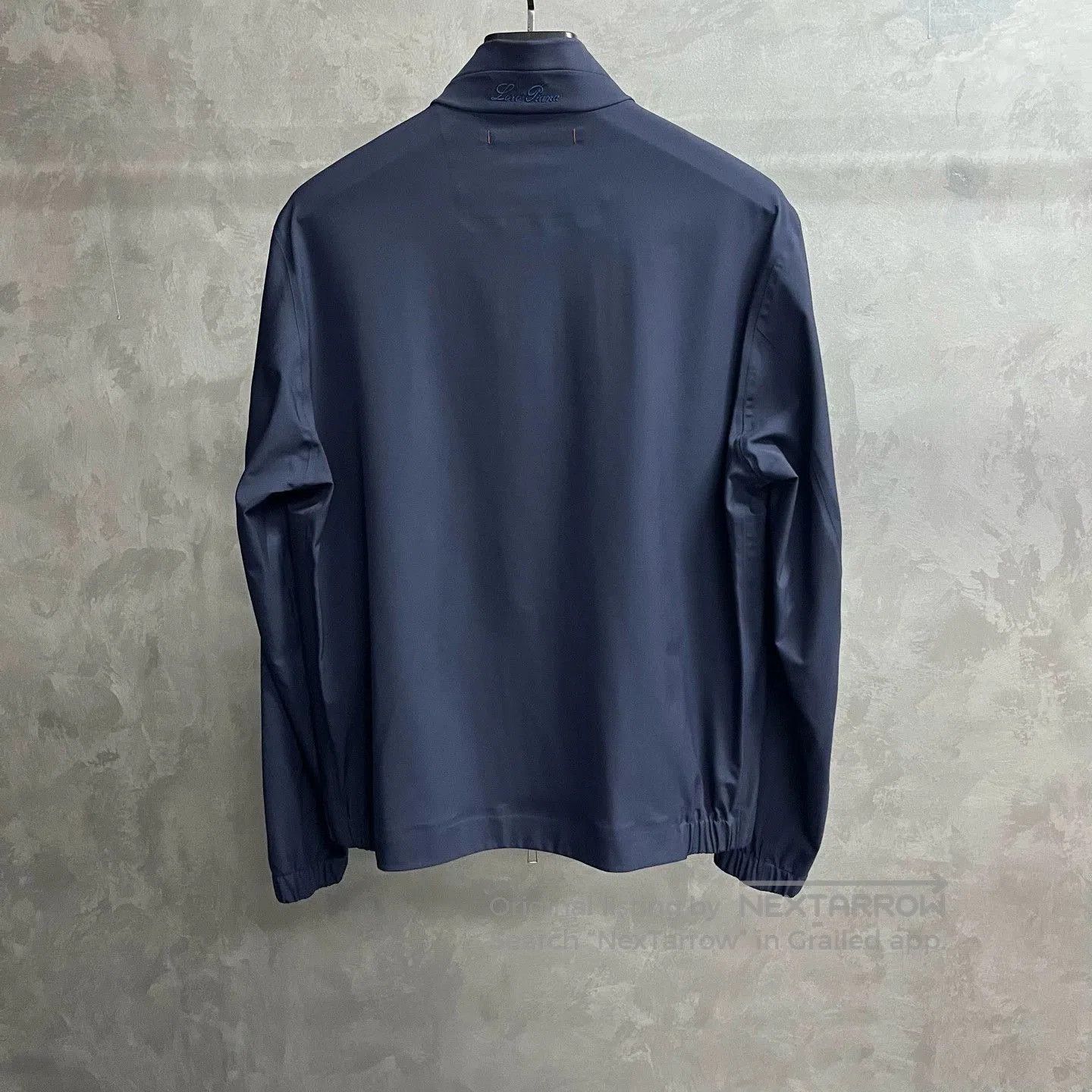 Loro Piana navy blue executive stand-collar jacket. Size US M / EU 48-50 / 2 - 5 Thumbnail
