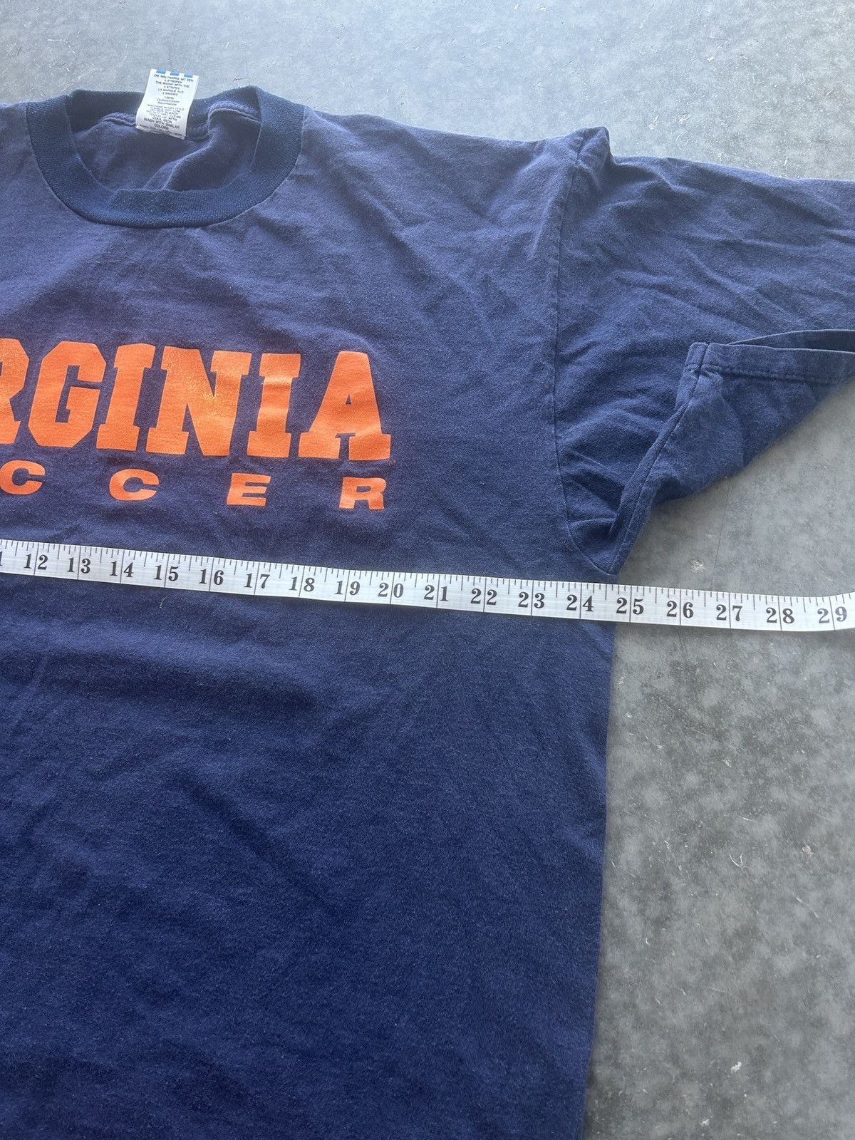 Adidas × Vintage Vintage 90s Adidas University of Virginia Soccer Tee Size US XL / EU 56 / 4 - 7 Thumbnail