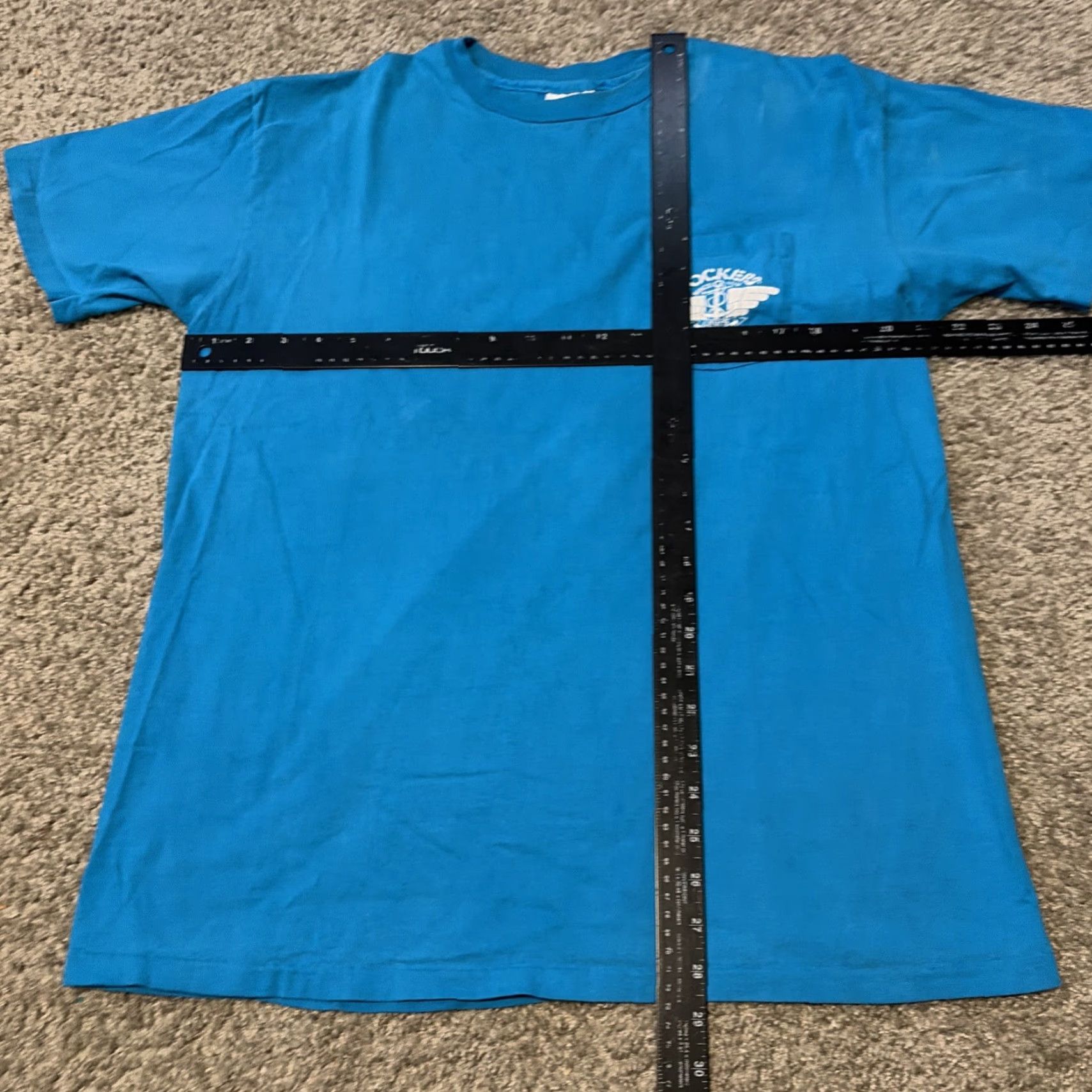Hanes VINTAGE Dockers Levi’s Denim Promo Blue Pocket T-SHIRT XL Size US XL / EU 56 / 4 - 5 Thumbnail