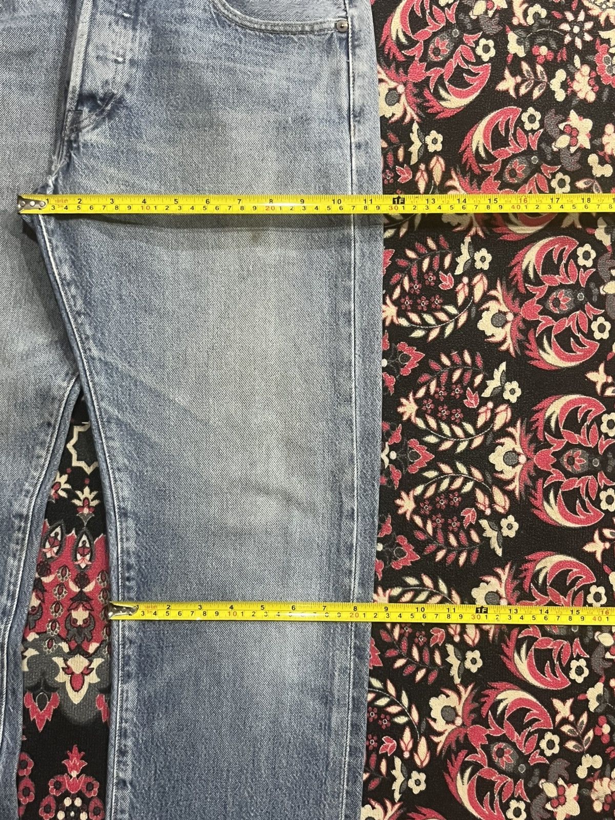 Levi's Levi’s 501 Big E Red Tab USA Flag Label Non Selvedge Jeans Size US 30 / EU 46 - 17 Thumbnail