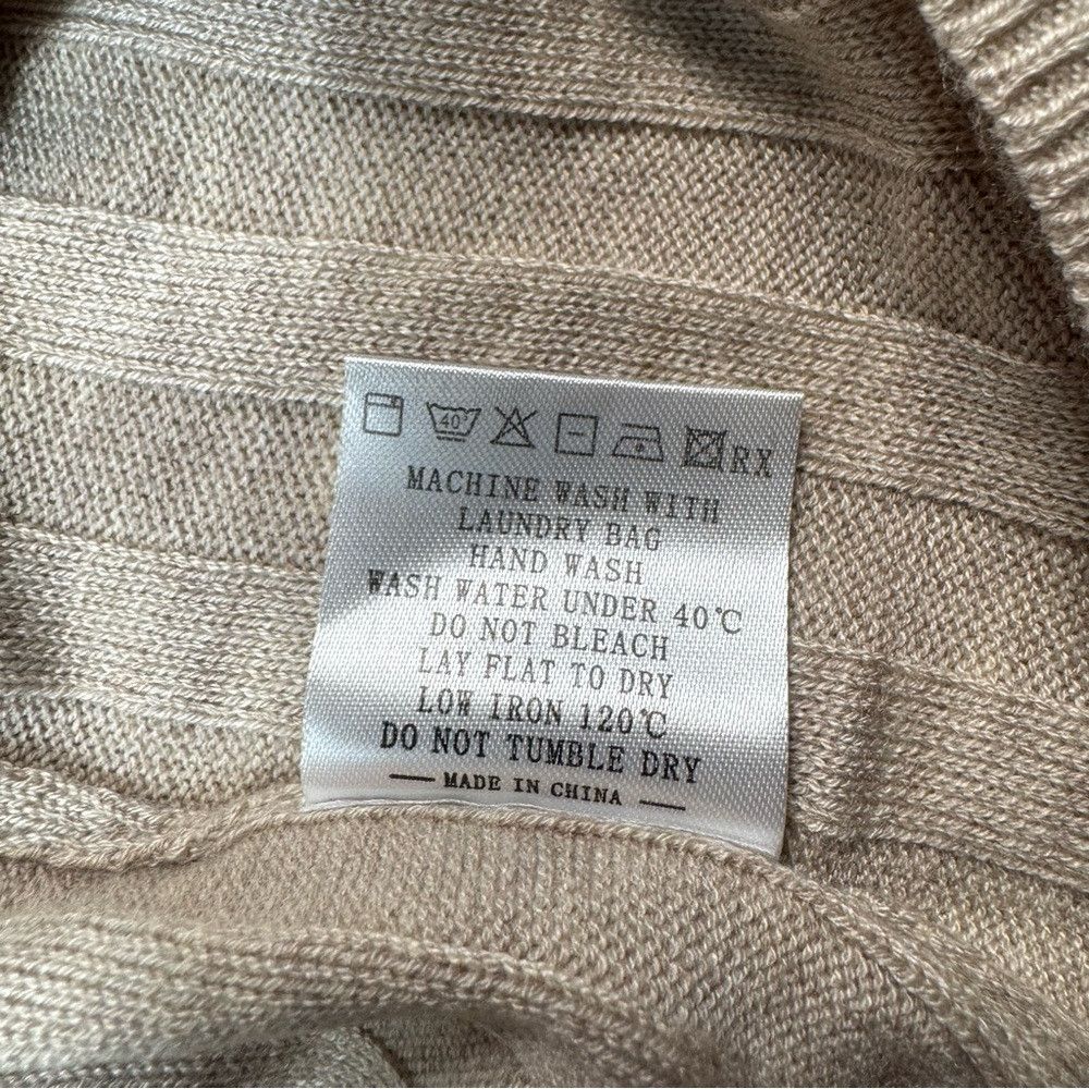 Other NWT New Arach & Cloz Ribbed Wool Blend Mock Neck Sweater In Size L / US 10 / IT 46 - 8 Thumbnail