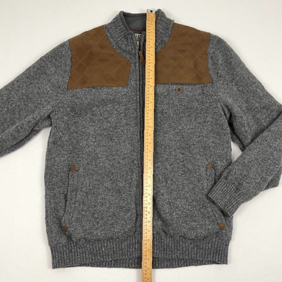 Vintage Duluth Trading Jacket Men L Gray Shetland Wool Quilted Shoulder Shooting Sweater Jacket Size US L / EU 52-54 / 3 - 4 Thumbnail