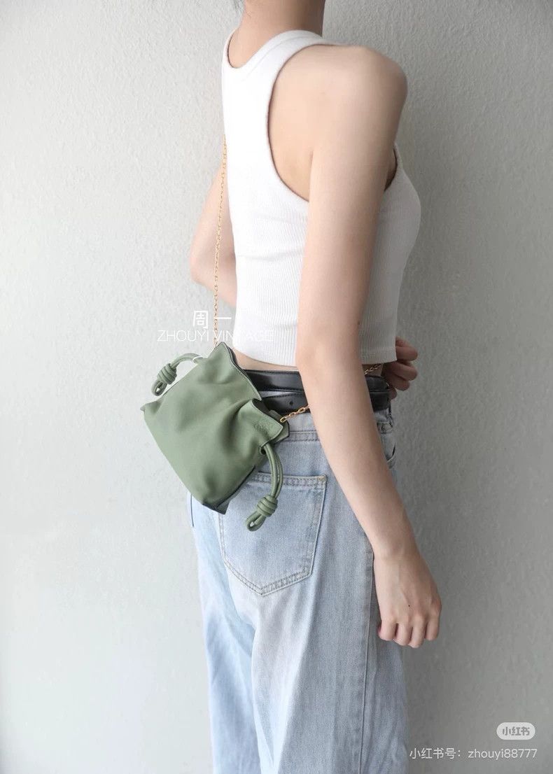 Loewe loewe Avocado green blessing bag 2503-Nextarrow Size ONE SIZE - 8 Thumbnail