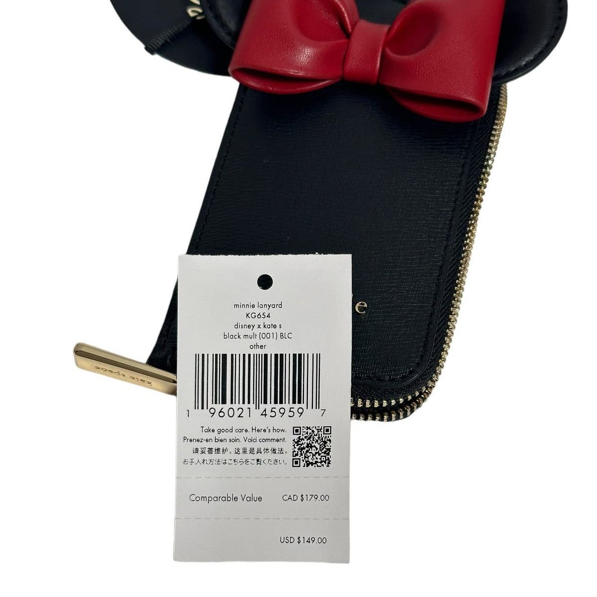 Kate Spade Kate Spade Disney 3D Minnie Red Bow Card Case ID Lanyard Size ONE SIZE - 8 Thumbnail
