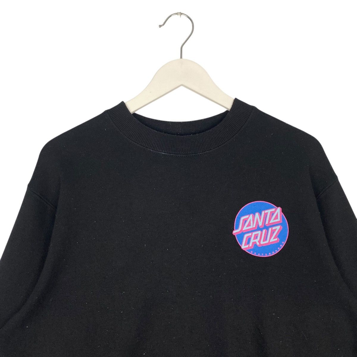 Vintage Vintage Santa Cruz Skateboard Hoodie Back Hit Black Size L Size US L / EU 52-54 / 3 - 5 Thumbnail