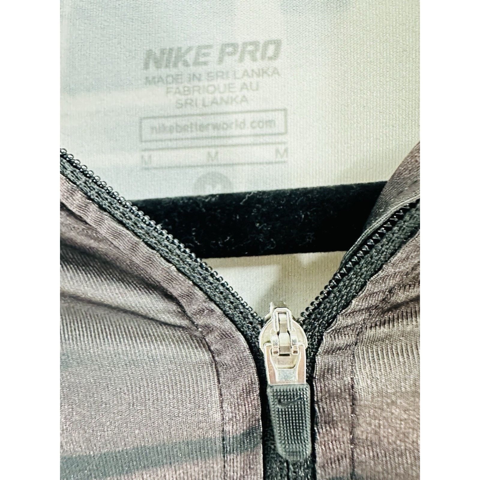 Nike Nike Pro Long Sleeve Top Athletic Zip Pullover Size M / US 6-8 / IT 42-44 - 7 Thumbnail