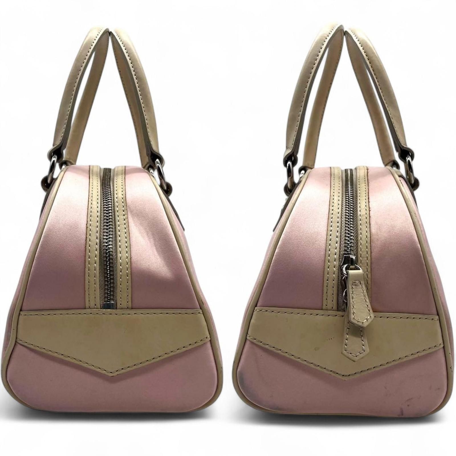 Burberry Burberry - Blue Label Pink and Beige Leather Handbag Size ONE SIZE - 2 Thumbnail