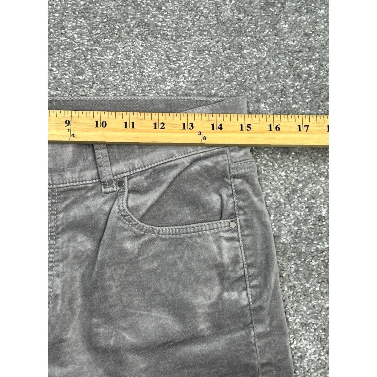 Ann Taylor Ann Taylor Modern Fit The Skinny Velvet Jeans Womens 8 Gray Mid Rise 30x26 New Size 30" / US 8 / IT 44 - 3 Thumbnail