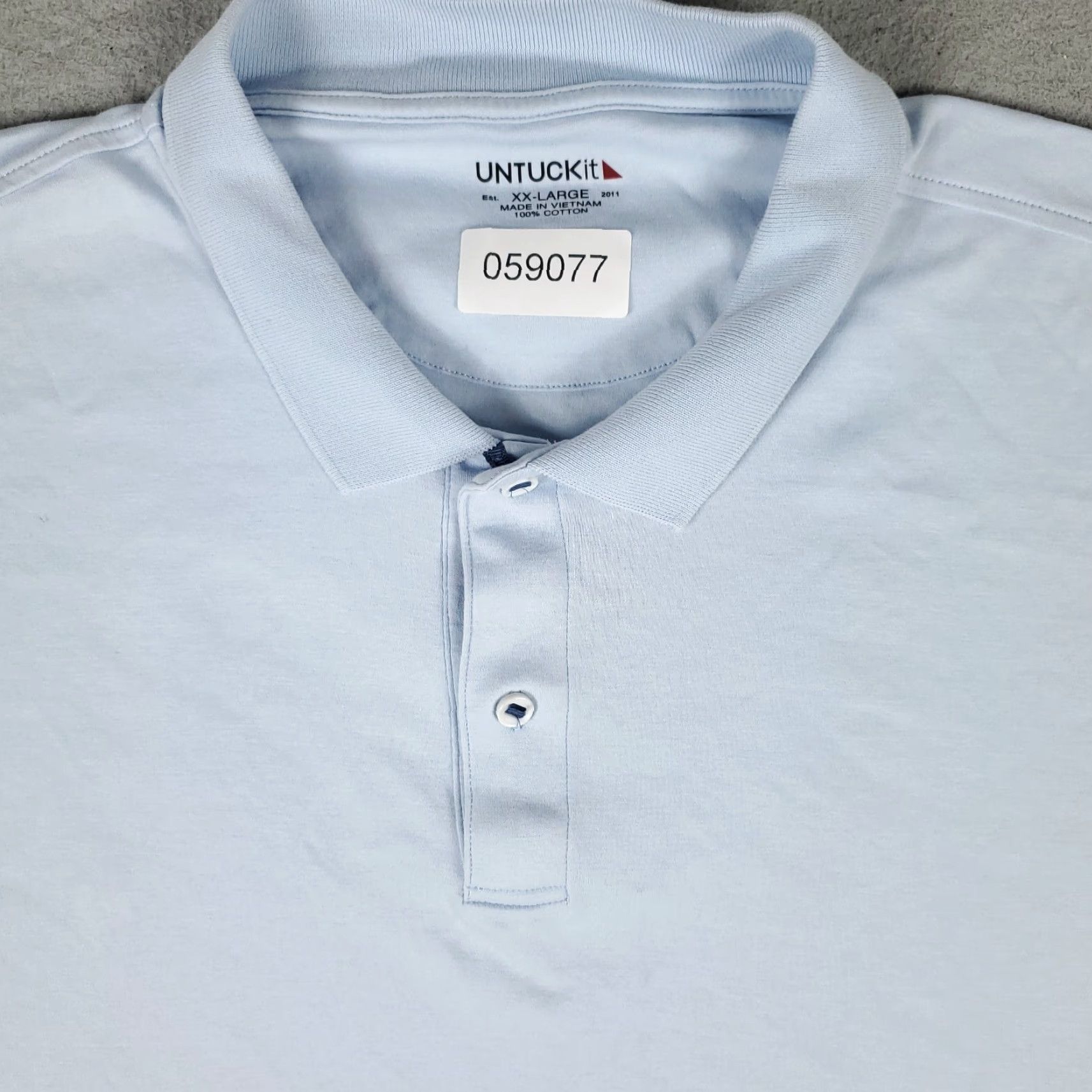UNTUCKit UNTUCKit Polo Shirt Mens 2XL Blue Golf Casual Short Sleeve Polo Shirt Blue 2XL UNTUCKit Men's Polo Shirt Golf Casual Modern Preppy Mens Size US XXL / EU 58 / 5 - 2 Thumbnail