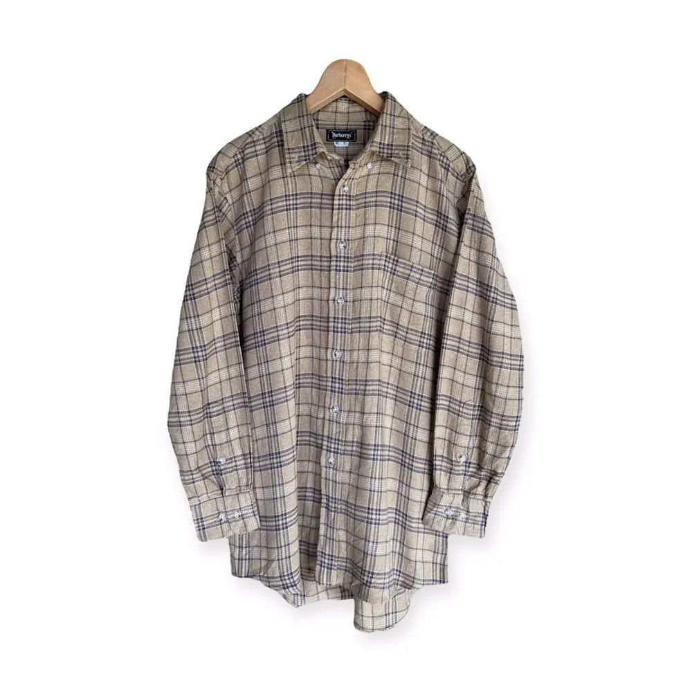 Burberry Vintage Burberry Plaid Tartan Flannel Shirt Button Up Size US M / EU 48-50 / 2 - 1 Thumbnail