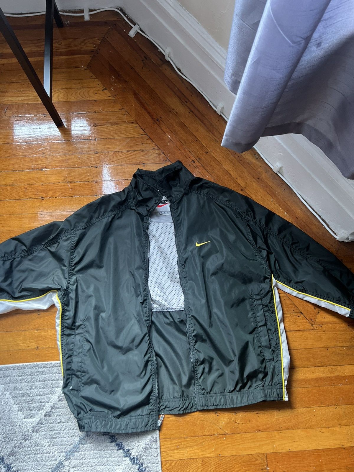 Nike × Vintage Vintage Nike Forest Green Track Jacket Size US L / EU 52-54 / 3 - 1 Thumbnail