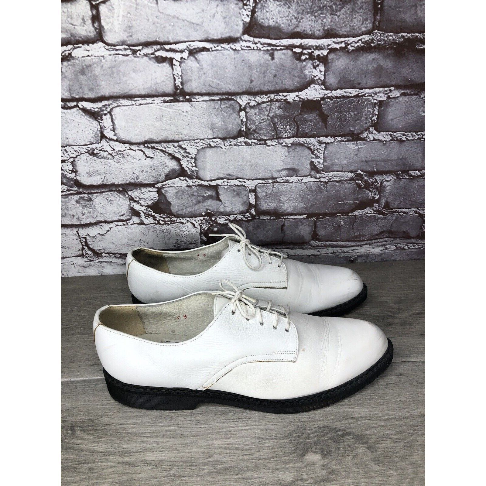 Other Banana Blues USA G.H.Q White Leather Plain Oxfords Shoes Men Size US 9.5 / EU 42-43 - 23 Thumbnail