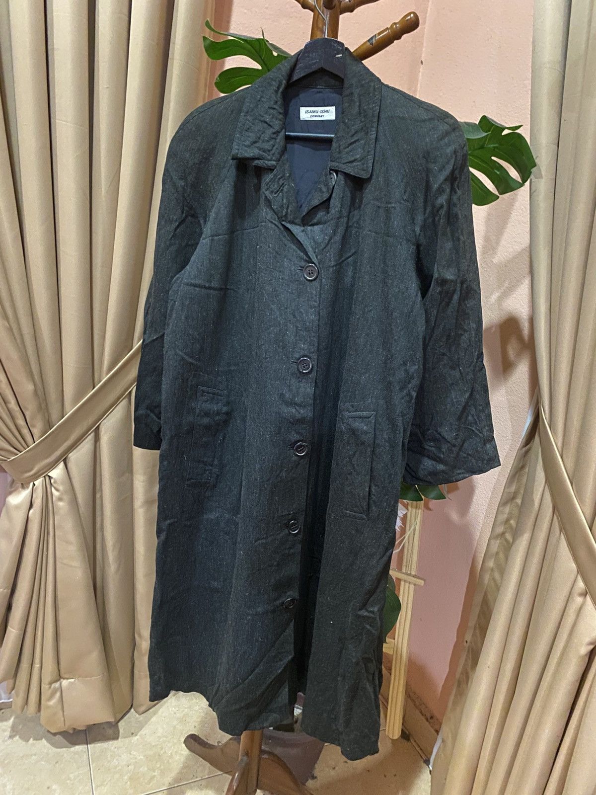 Isamu Katayama Backlash Isamu Blacklash Vintage Black Overcoat Japanese Avant-Garde Size US M / EU 48-50 / 2 - 2 Thumbnail