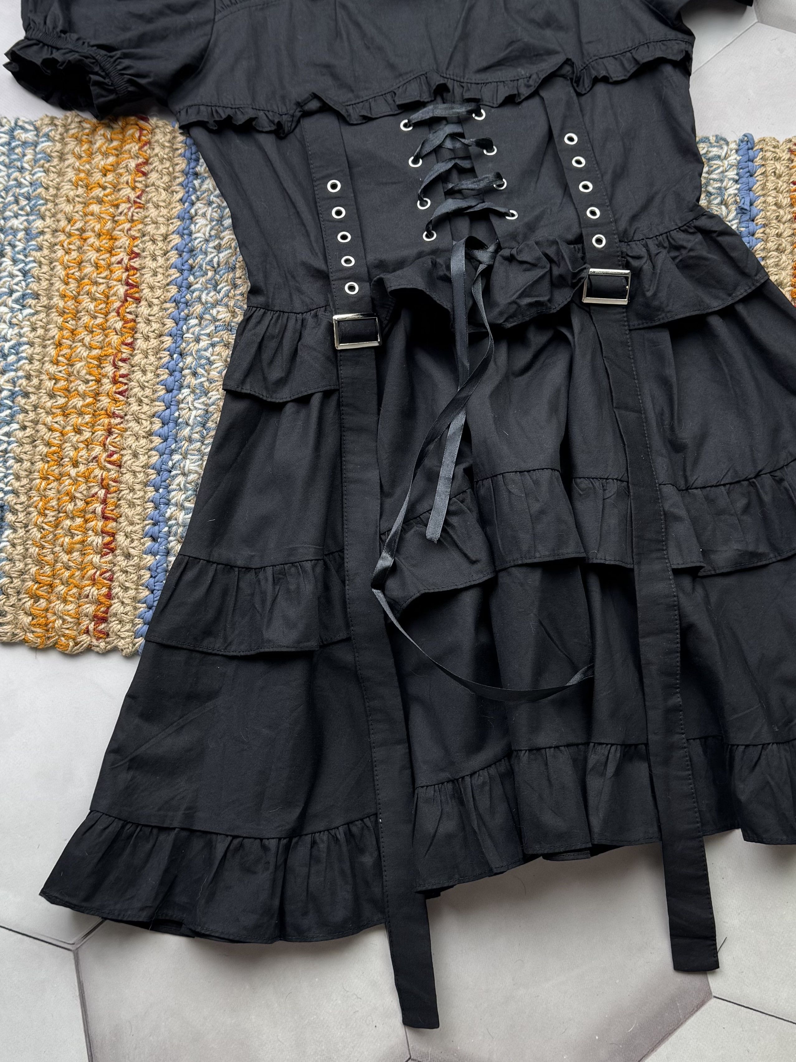Vintage Vintage Goth Dress (E4) Size XS / US 0-2 / IT 36-38 - 3 Thumbnail