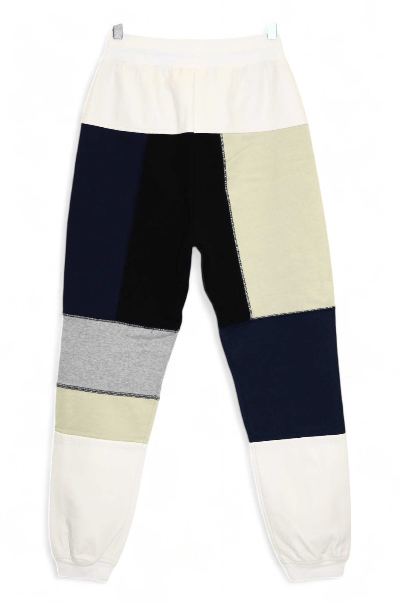 GR-Uniforma 💥GR-Uniforma Patchwork Panel Sweatpants faux leather trim Size US 30 / EU 46 - 4 Thumbnail