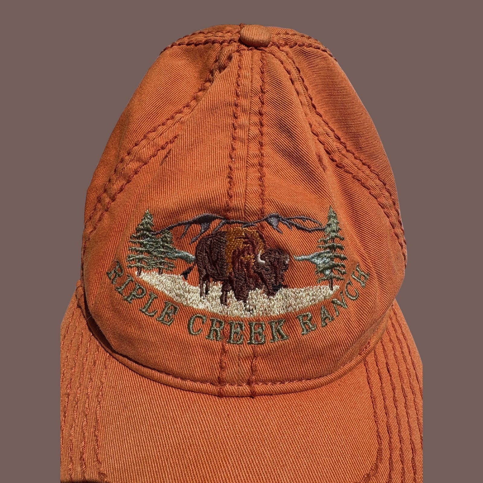 Vintage VTG Bison Hat | Outray Brown Embroidered | Western Core Size ONE SIZE - 3 Thumbnail