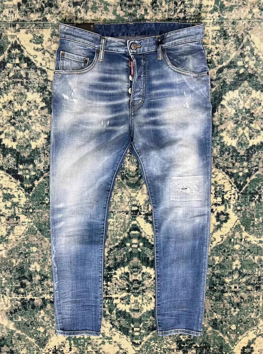 Dsquared2 Blue Distressed Denim Jeans Size 30 Size US 30 / EU 46 - 1 Thumbnail