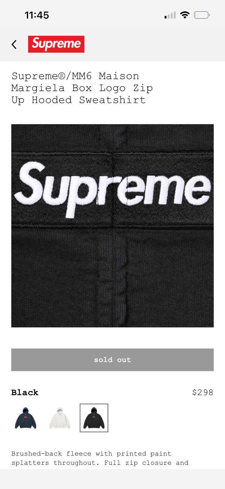 Maison Margiela × Supreme Black Supreme Box Logo Zip-Up Size US XL / EU 56 / 4 - 3 Thumbnail