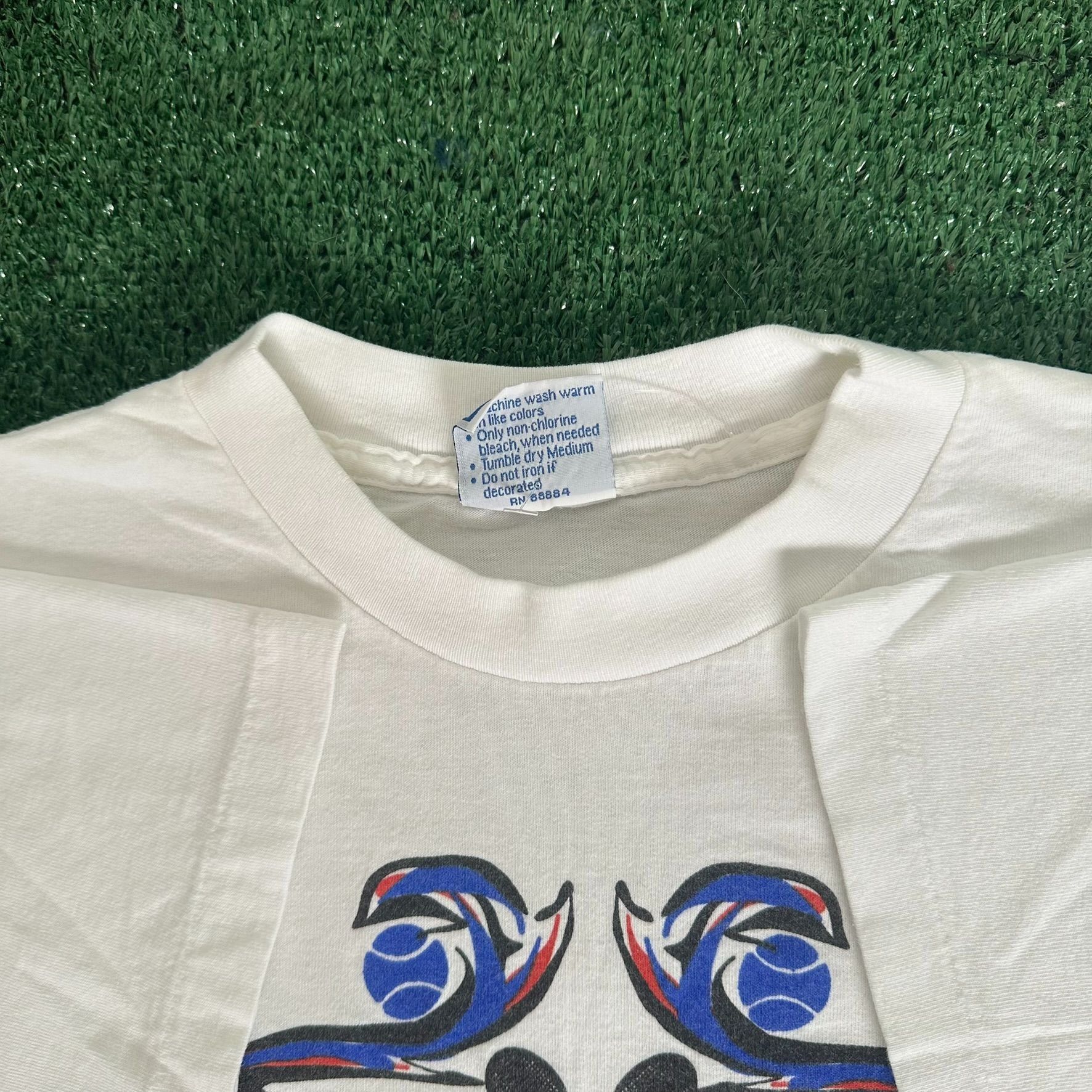 K-Swiss Vintage 90s K-Swiss Logo T-Shirt Single Stitch Tennis Tee Size US L / EU 52-54 / 3 - 4 Thumbnail