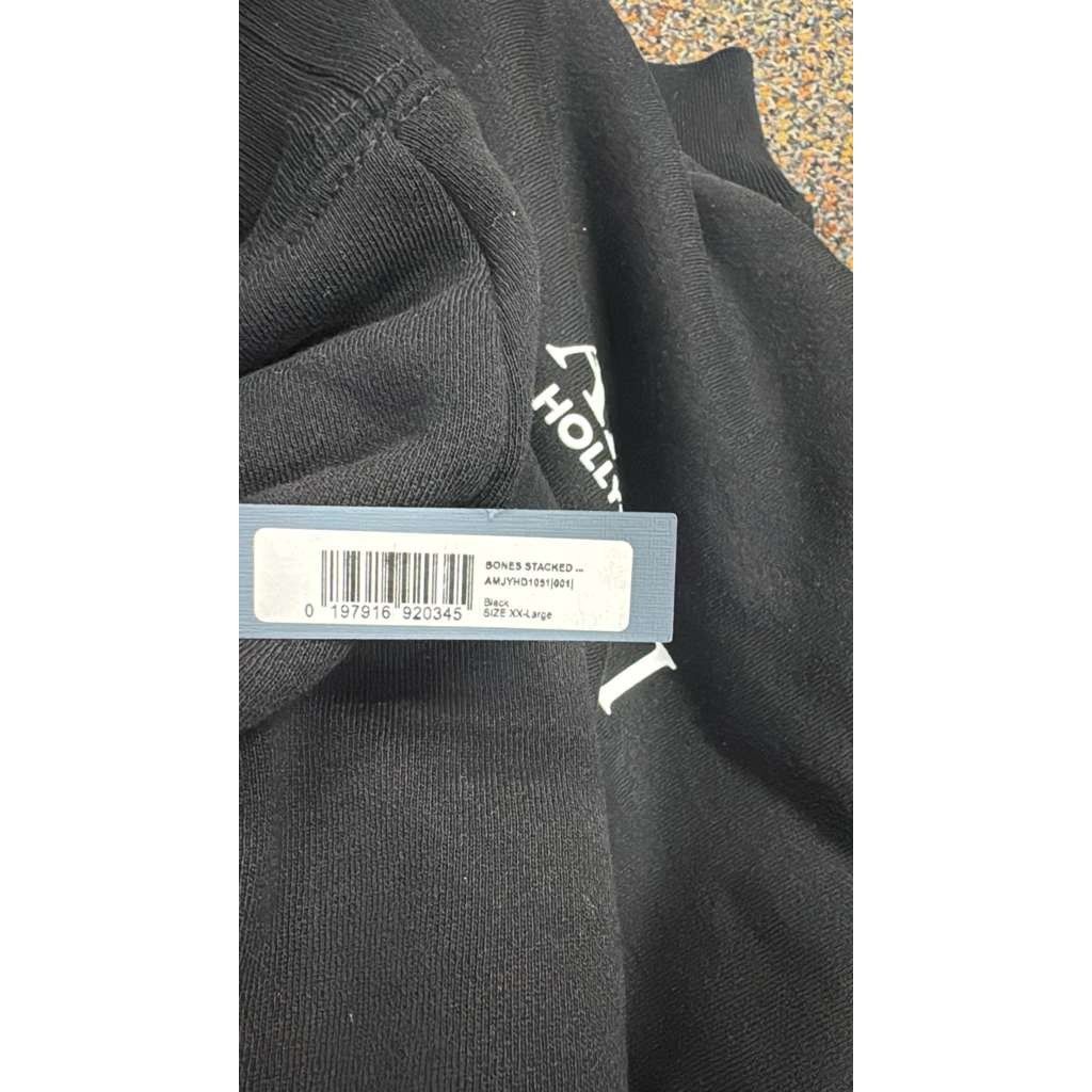 Amiri o1rshd1 Bones Stacked Hoodie in Black 2XL Size US XXL / EU 58 / 5 - 18 Thumbnail