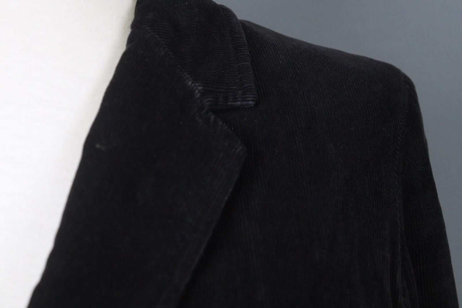 Lacoste Lacoste Black Cotton Corduroy Notch Blazer Jacket Size 38 Size M / US 6-8 / IT 42-44 - 8 Thumbnail
