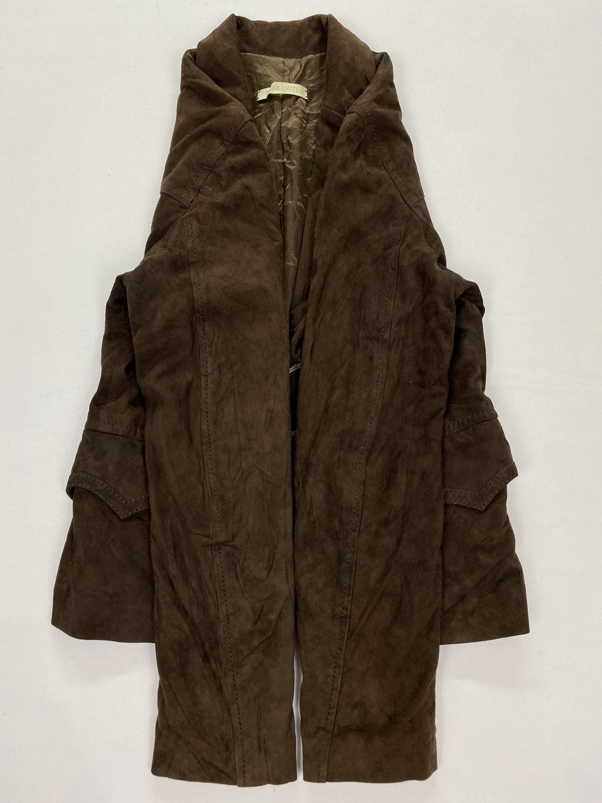Japanese Brand Flora Smith Leather Coat Size XS / US 0-2 / IT 36-38 - 5 Thumbnail