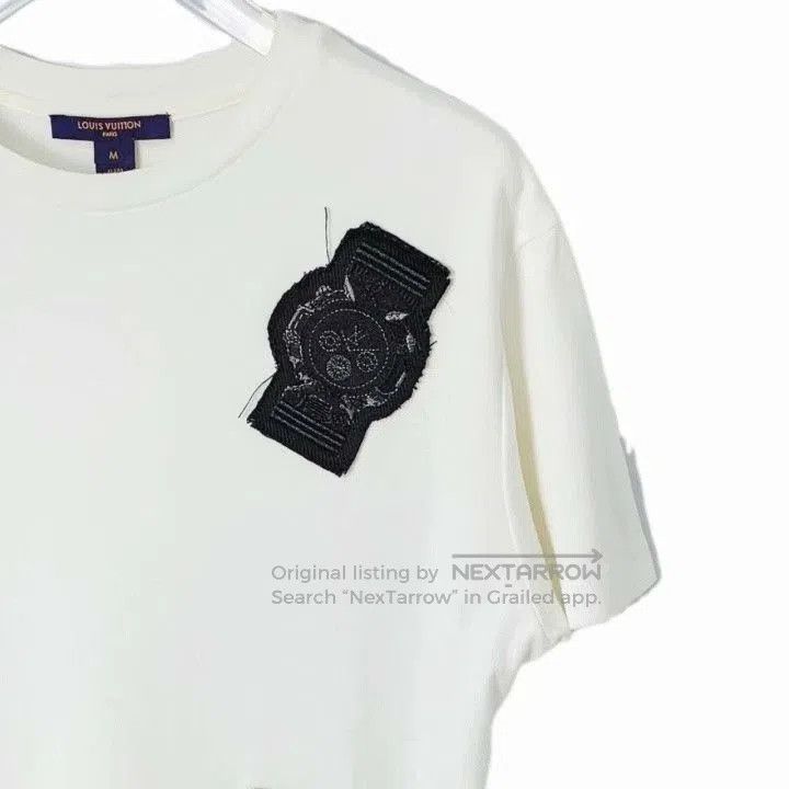Louis Vuitton Louis Vuitton White Embroidered Cotton T. Size US M / EU 48-50 / 2 - 4 Thumbnail
