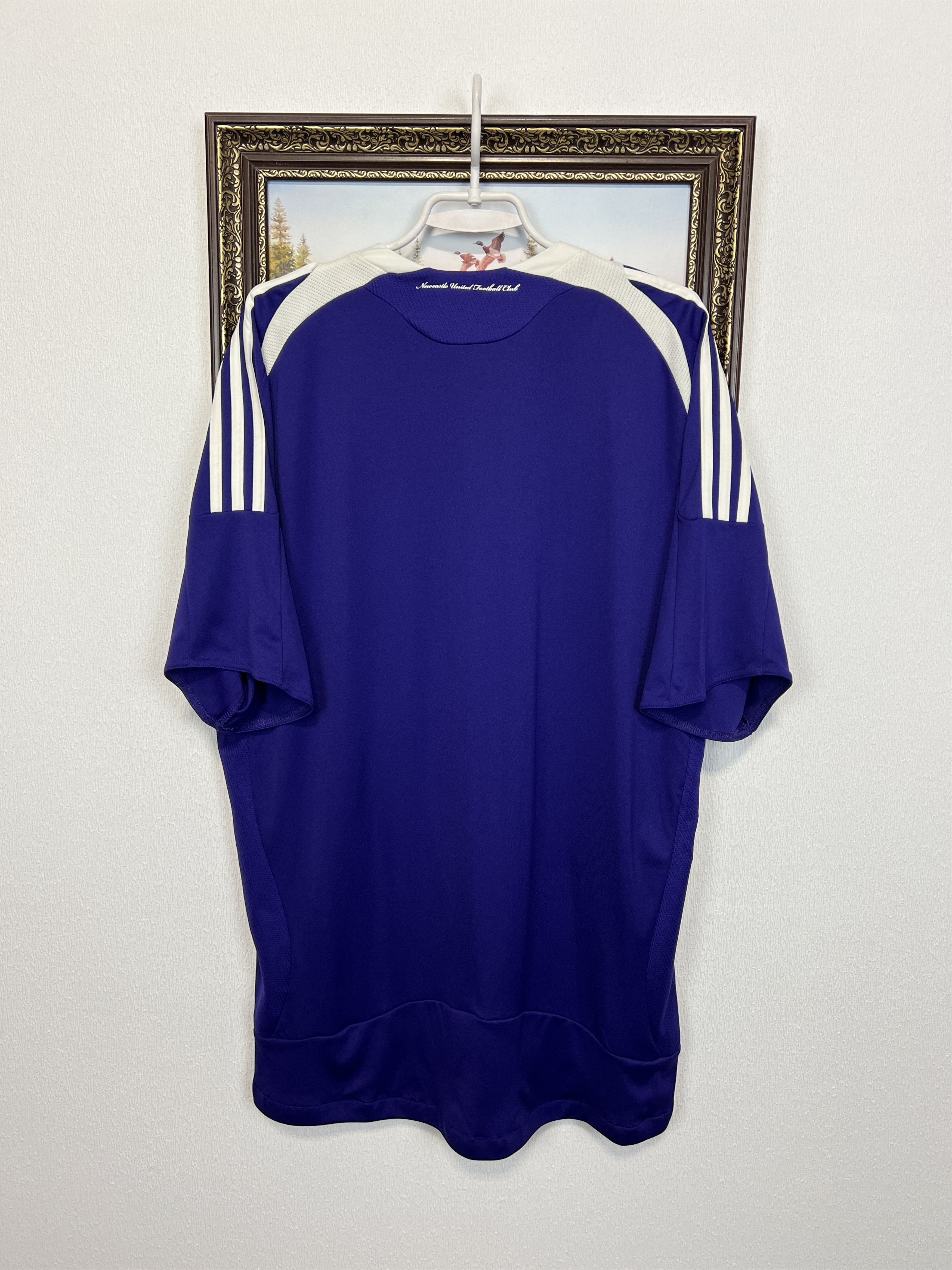 Adidas Newcastle Away football shirt 2008 Soccer Jersey Trikot Size US XXL / EU 58 / 5 - 10 Thumbnail