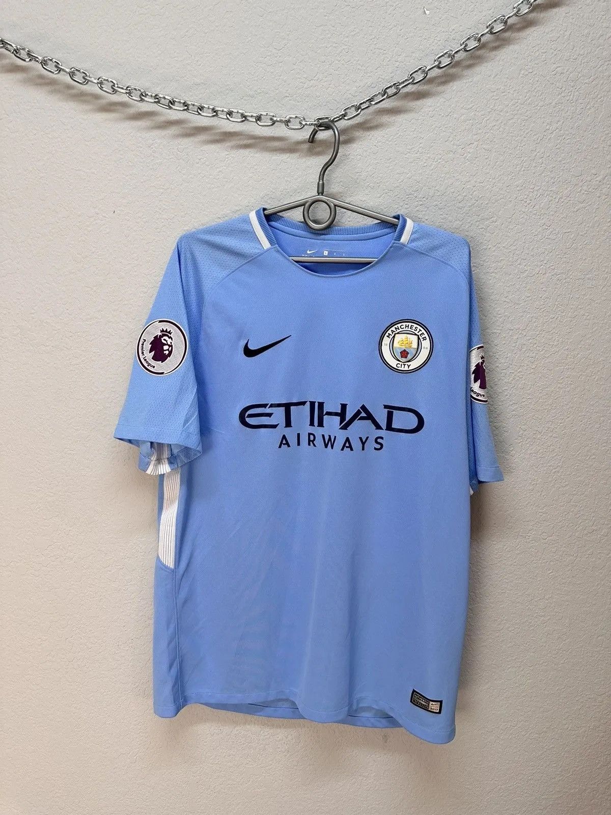 Vintage Vintage Nike Manchester City Sterling 2017 suits blockcore Size US L / EU 52-54 / 3 - 5 Thumbnail