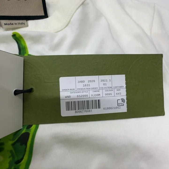 Gucci Gucci Ken Scott Pea Print Short Sleeve T-Shirt-2507 Size XXS / US 00 / IT 34 - 3 Thumbnail