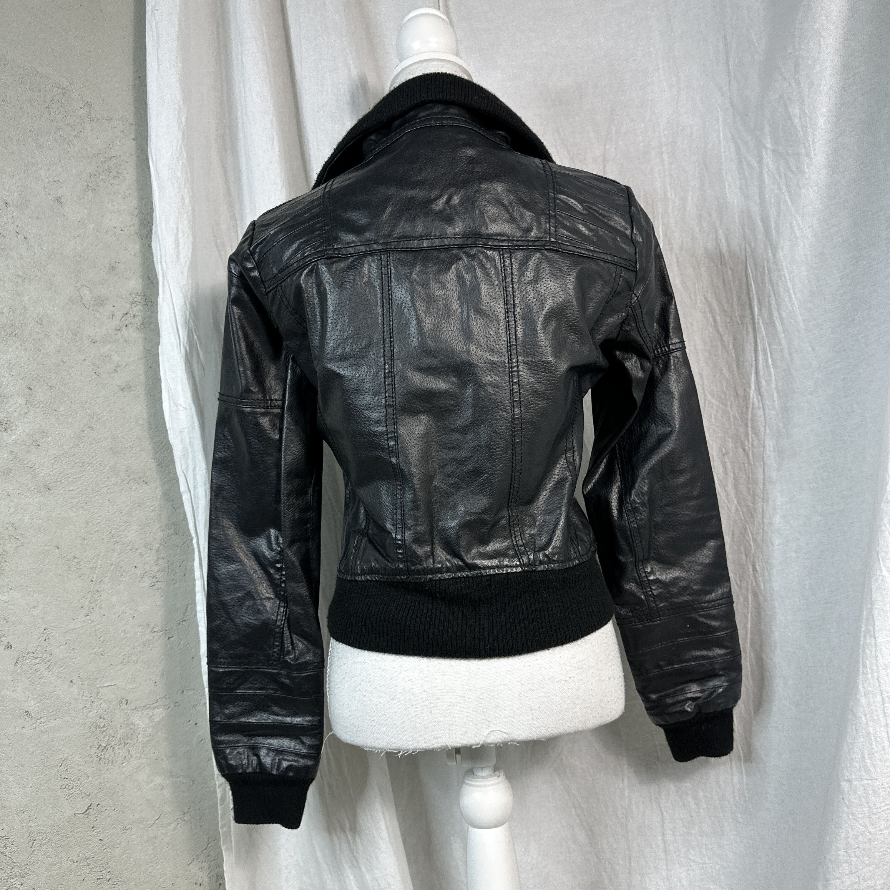 Vintage Vintage Avant-Garde Leather Jacket Size S / US 4 / IT 40 - 8 Thumbnail