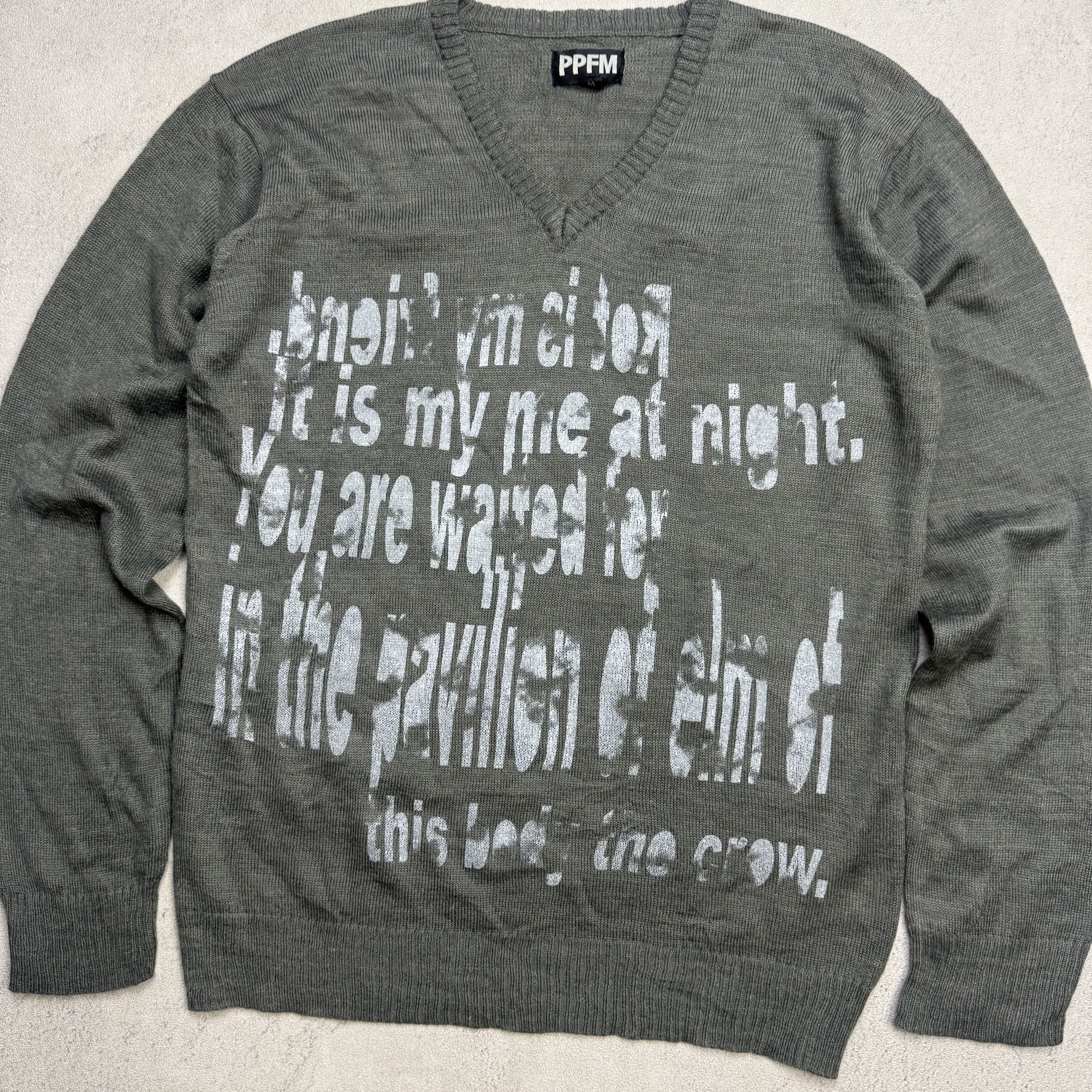 PPFM PPFM Y2K Grunge Punk Anarchy Wool Knit Sweater Size US M / EU 48-50 / 2 - 2 Thumbnail